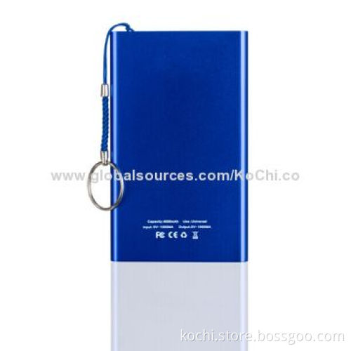 6000mAh Power Bank with Digital, 5.0V DC/1,000mA Input